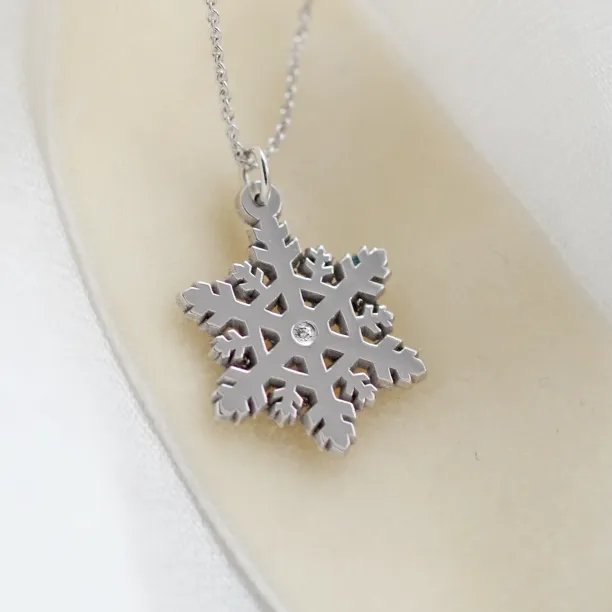 JANE Stylish gold lady's pendant with diamonds Image