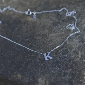 VERTE Name silver diamond pendant Thumbnail