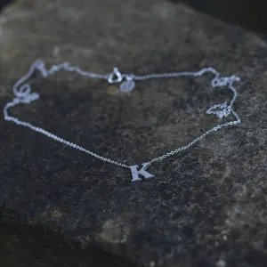 VERTE Name silver diamond pendant Thumbnail