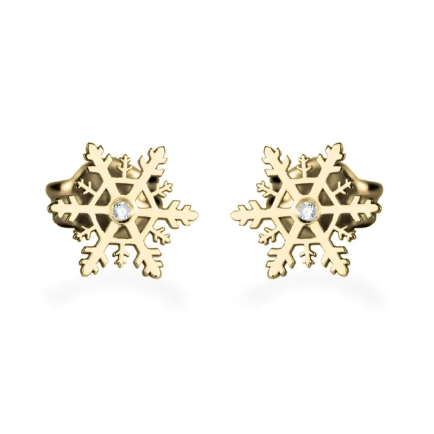 ARIANA gold earrings with a diamonds Image