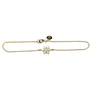 CORA gold bracelet with a diamond Thumbnail
