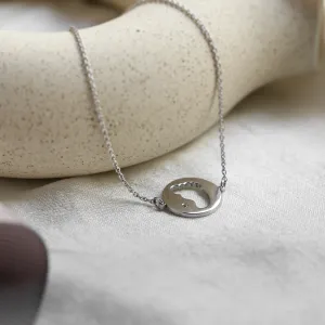 ZOE golden diamond bracelet with baby foot trace Thumbnail