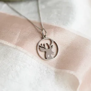 IVY Silver pendant with a diamond Thumbnail