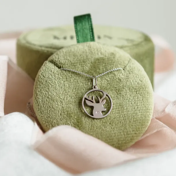 IVY Golden pendant with a diamond Image