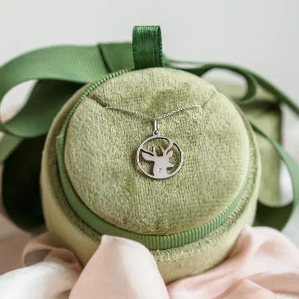 IVY Golden pendant with a diamond Image