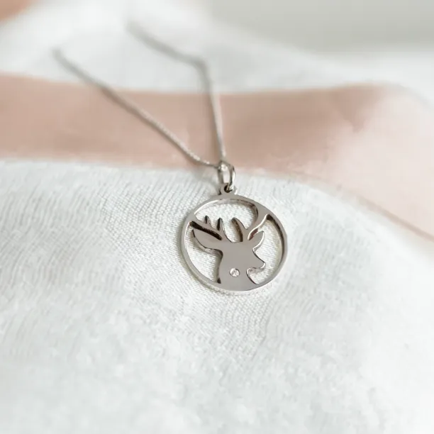 IVY Golden pendant with a diamond Image