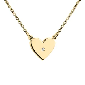 Diamond necklace in the shape of the heart LILLIAN Thumbnail