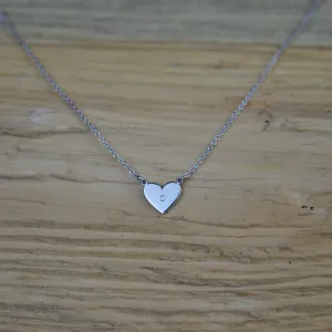 Diamond necklace in the shape of the heart LILLIAN Thumbnail