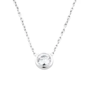 Simple Gold necklace with moissanite NOKKEN Thumbnail