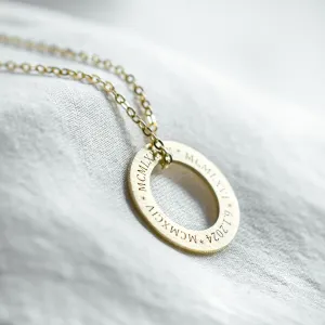 Necklace with the ring SOLOBA Thumbnail