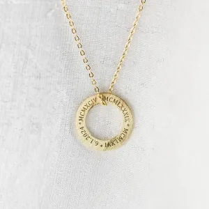 Necklace with the ring SOLOBA