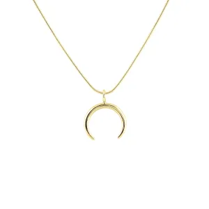 Gold necklace in the shape of crescent - ANEBY Thumbnail