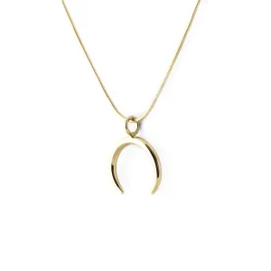 Gold necklace in the shape of crescent - ANEBY Thumbnail