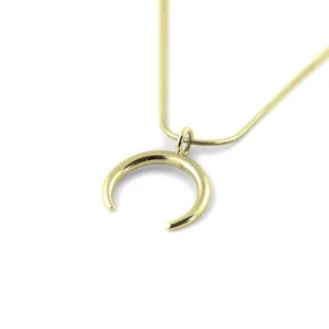 Gold necklace in the shape of crescent - ANEBY Thumbnail