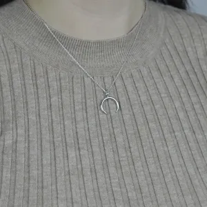 Gold necklace in the shape of crescent - ANEBY Thumbnail