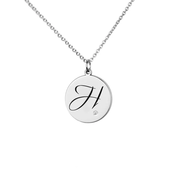 Minimalist necklace with engraving option ALTA Image
