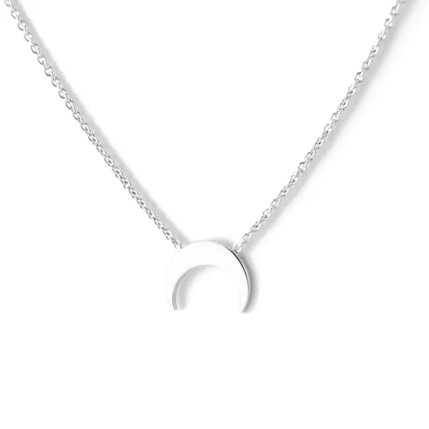 VITKE crescent-shape silver necklace Image