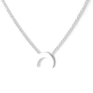 VITKE crescent-shape silver necklace Thumbnail