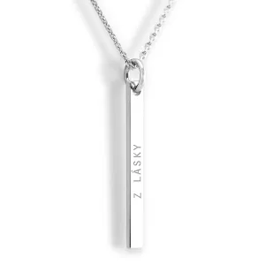 Golden minimalist necklace with engraving option ODDA Thumbnail