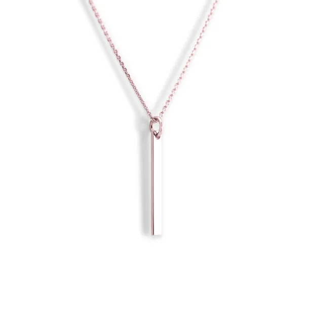 Golden minimalist necklace with engraving option ODDA Image