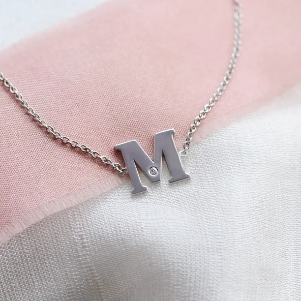 KALIN name silver diamond bracelet Image