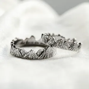 Handmade gold wedding rings MONT Thumbnail
