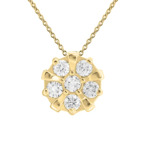 Golden amulet-pendant with ASILI diamonds Image