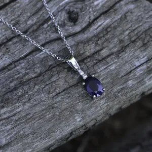 KELI elegant sapphire pendant  Thumbnail