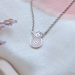 Authentic golden pendant with a pineapple shape with VINI diamond Thumbnail