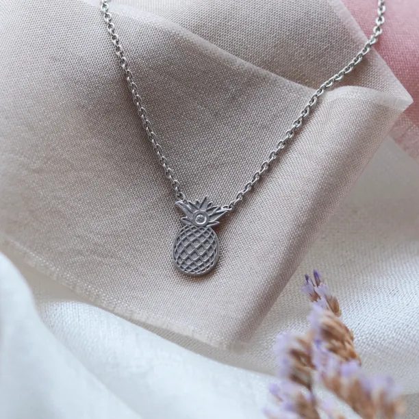 Authentic golden pendant with a pineapple shape with VINI diamond Image