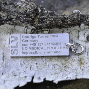 Silver keychain with your name CLOR Thumbnail