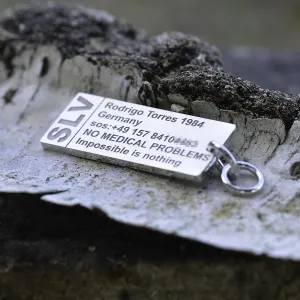 Silver keychain with your name CLOR Thumbnail