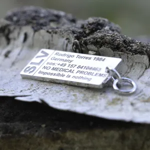 Silver keychain with your name CLOR Thumbnail