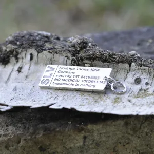 Silver keychain with your name CLOR Thumbnail