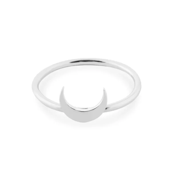 MISE crescent shape silver ring  Image