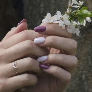 MISE crescent shape silver ring  Thumbnail