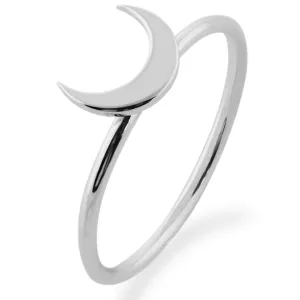 MISE crescent shape silver ring  Thumbnail
