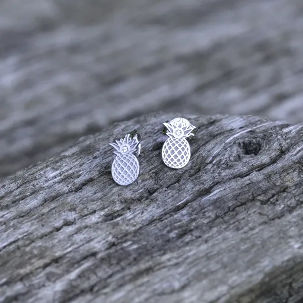 KATO fruity shape authentic silver diamond earrings Image