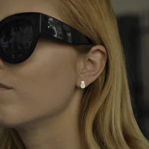 KATO fruity shape authentic silver diamond earrings Thumbnail