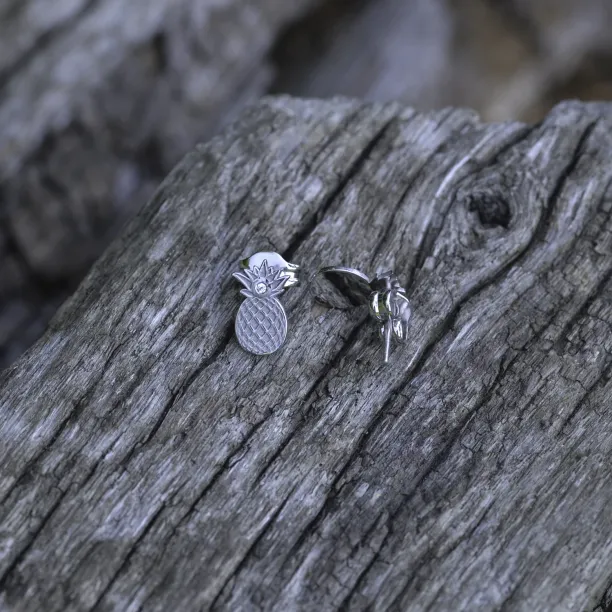 KATO fruity shape authentic silver diamond earrings Image