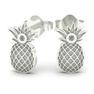 KATO fruity shape authentic silver diamond earrings Thumbnail