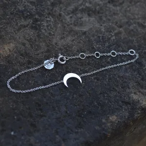 GRADI crescent shape silver bracelet Thumbnail