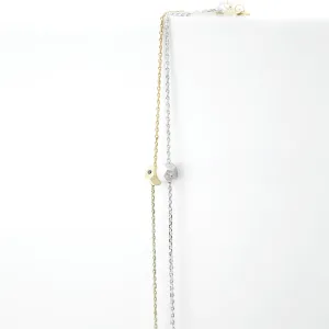 Silver bracelet with a special cube and diamond Gimle Thumbnail