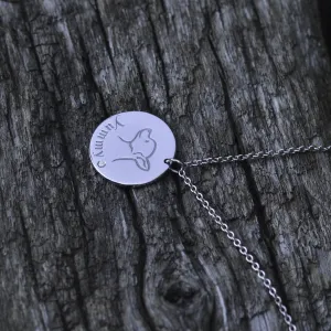 YUM silver pendant with diamond for the pet lovers Thumbnail