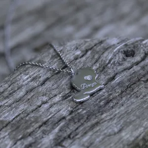 MUYA cat shape silver pendant Thumbnail