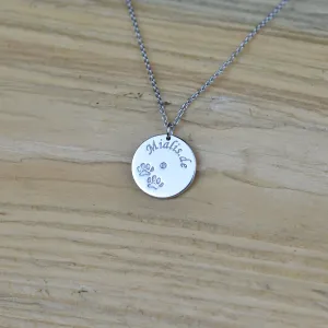 MORI silver pendant with dog traces Thumbnail