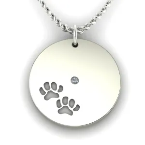 MORI silver pendant with dog traces Thumbnail