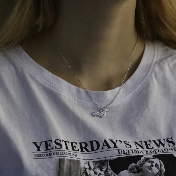 DOGY silver pendant in the shape of your pet Image