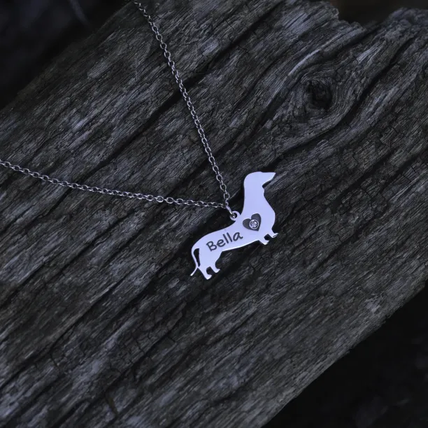 DOGY silver pendant in the shape of your pet Image