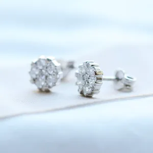 GRACI classic gold diamond earrings Thumbnail